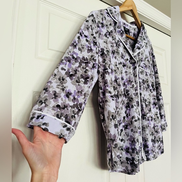 {Simply Vera Vera Wang} Pajama Top and Pants Matching Set in Purple - Small - Picture 6 of 15